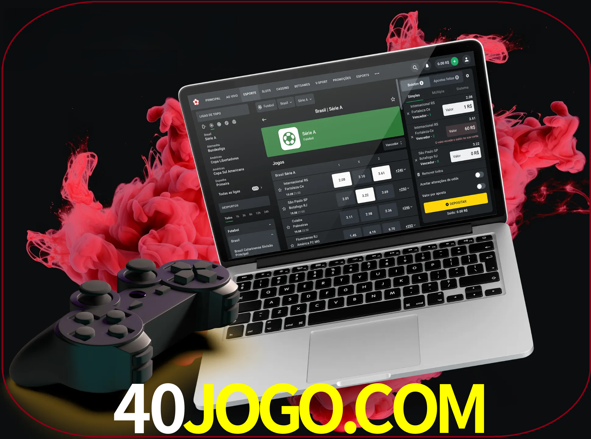 Visite a secção especial de jogos de vídeo em 40jogo para descobrir em que jogos pode apostar e ganhar muito dinheiro.