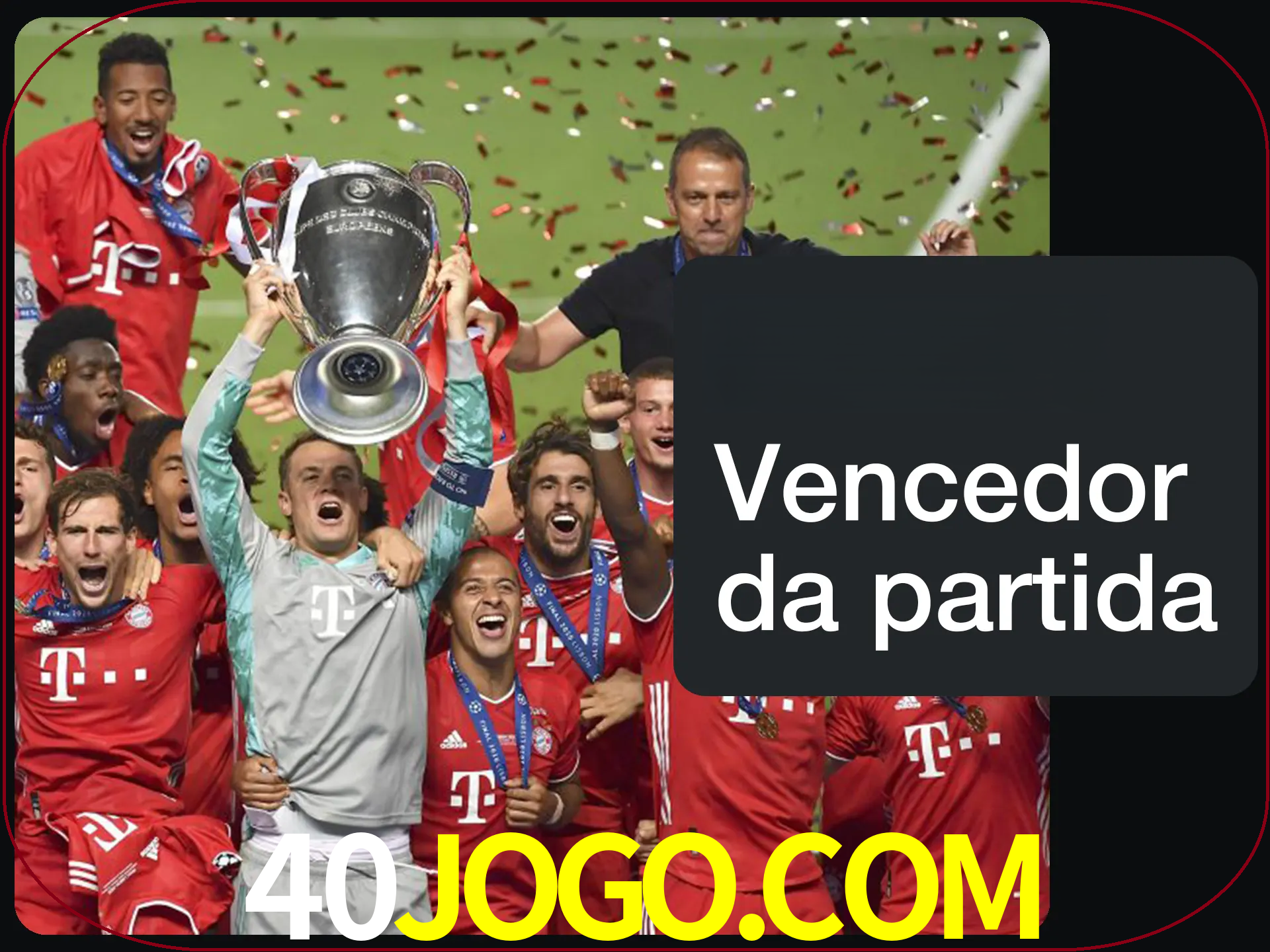 Aposte no vencedor e ganhe uma grande quantia de dinheiro.